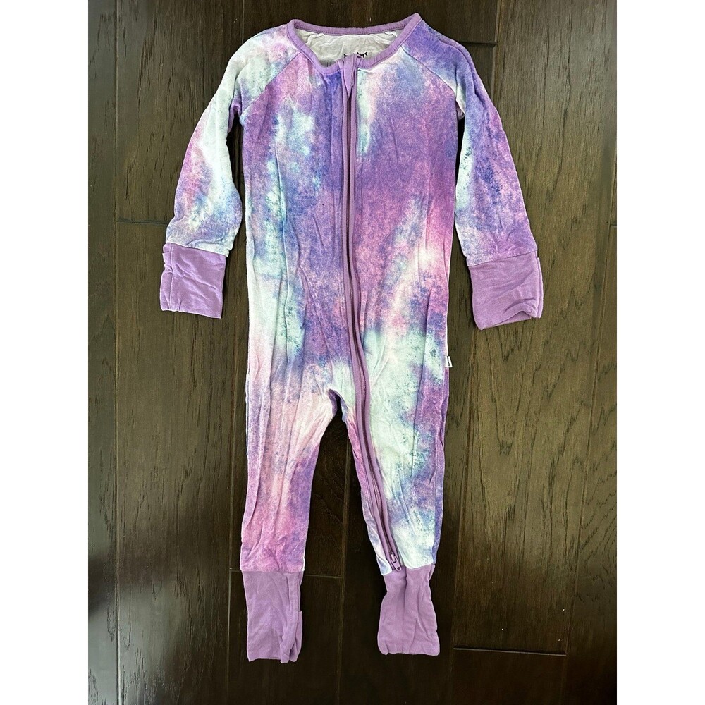 Little Sleepies Purple Tie Dye Zippy Pajamas